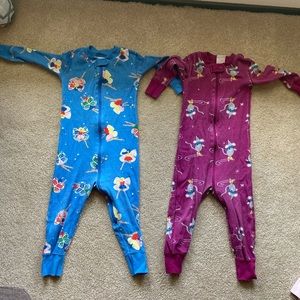 Hanna Andersson zip up pajamas, size 85